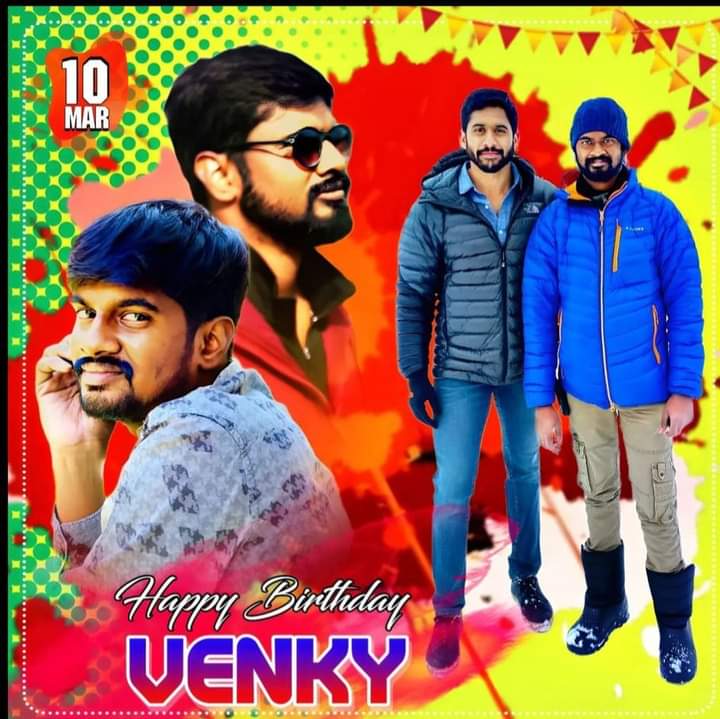 jestadi_praveen's tweet photo. Happy Birthday - #Venkey Anna 💐🎂

@chay_akkineni Die Hard Fans ❤️ https://t.co/CPfwTC3mxe