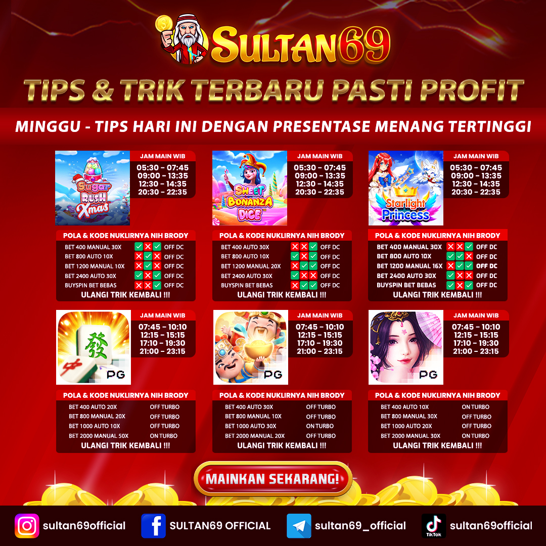 Sultan69_Ofc's tweet photo. TIPS &amp; TRIK TERBARU

Modal receh bisa jadi sultan
Jangan lewatkan jam jam cuannya

Bangun Israhell Ramadhan Semalem Batik Air #sultan69 #sultan69gamen https://t.co/XLNddqKSx0
