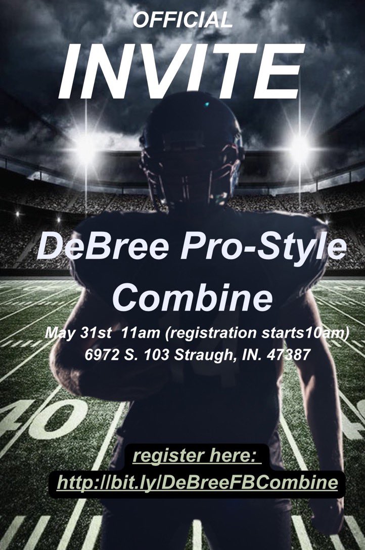 thank you for the invite <a href="/DerekBertrand15/">Derek Bertrand(DeBree Football)</a> <a href="/DebreeFootball/">DeBree Football Combine</a>