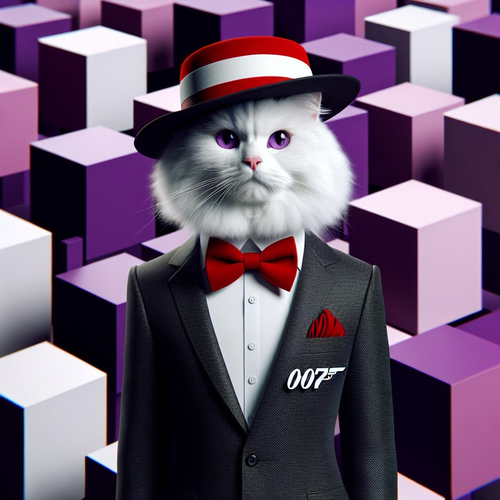 catinthehat_sol's tweet photo. Looking this picture of the #CatInTheHat , is he really 007?

Or is it just another gimmick by the $HAT?

Only one way to find out. . . https://t.co/doTh4ttKcw