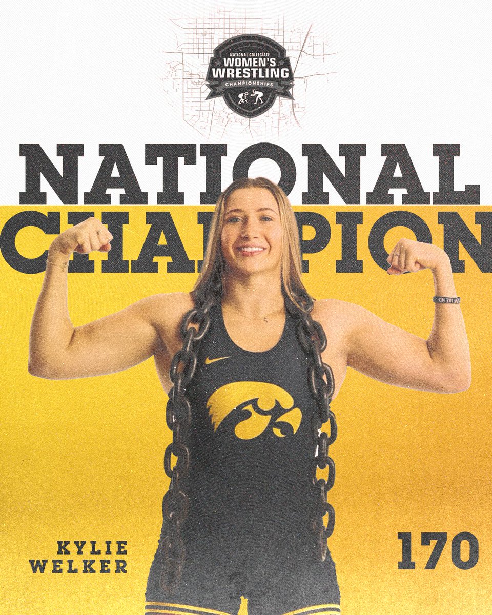 IowaW_Wrestling's tweet photo. 𝗧𝗛𝗘 𝗖𝗟𝗢𝗦𝗘𝗥! 🥇

Kylie Welker is a National Champion!

#Hawkeyes https://t.co/rT3xyI6ZaR