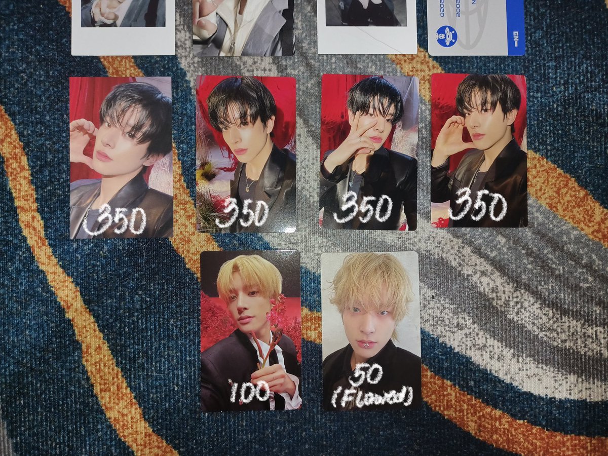 nixheu's tweet photo. wts lfb ph 

enhypen jake photocards [RESTARTING COLLECTION SALE]

see pics for prices !

     — gcash | direct jnt
     — payo 
     — on hand, x sensi
     — prio getting more !

→ dm or mine to claim ! ←

t. enhypen jake photocard photocards https://t.co/9zLZFGsmNF