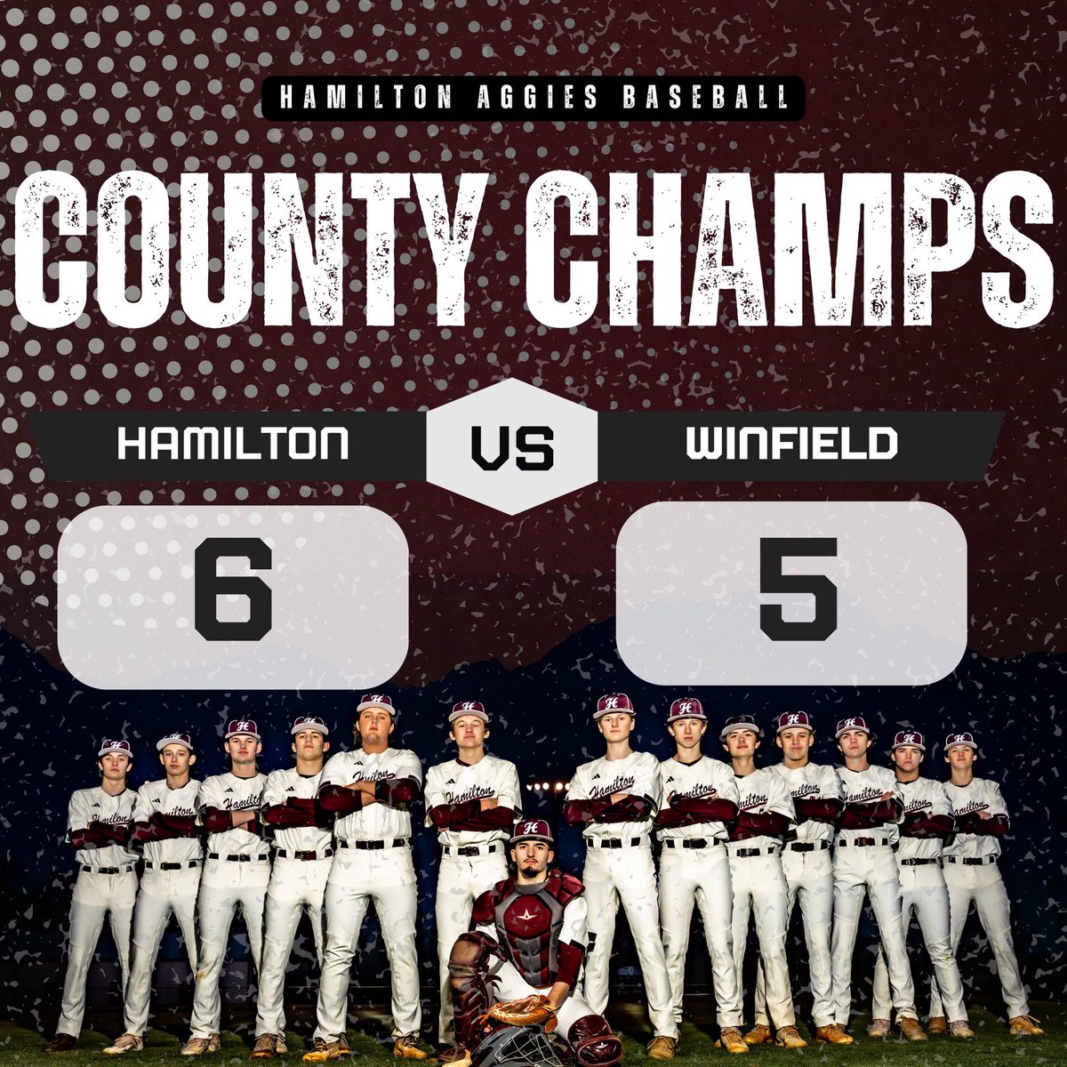 HamiltonAggie's tweet photo. THE. COUNTY. CHAMPS. https://t.co/Af9lsjkKMP