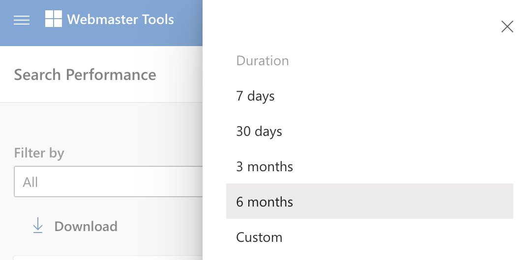 Bing Webmaster Tools may provide 24 months of data, up from only 6 months of data (Google Search Console does 16 months) seroundtable.com/bing-webmaster… via @facan