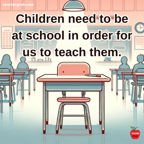 Attendance matters. 💯
🌐 teachergoals.com