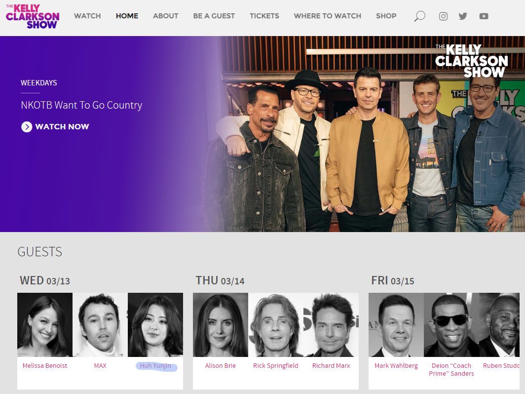 Sserafimers's tweet image. 🚨BREAKING NEWS🚨

LE SSERAFIM Yunjin will be guest on “The Kelly Clarkson Show” with MAX and it will be air on 13th march‼️ 
This will be her 1st solo appearance on American tv show🔥

#LE_SSERAFIM #르세라핌