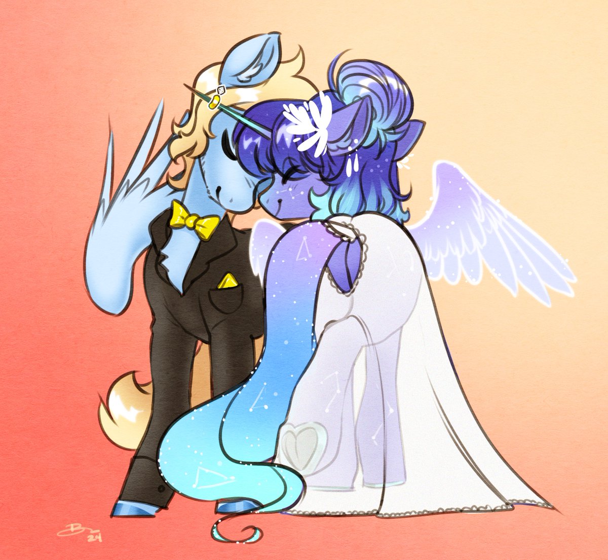 🔔Wedding Bells 🔔

Besties for life, and lovers for even longer 🥺

#mlpfim #commission #painting #lovers #wedding <a href="/ABluePegasus/">Blue Skies</a>