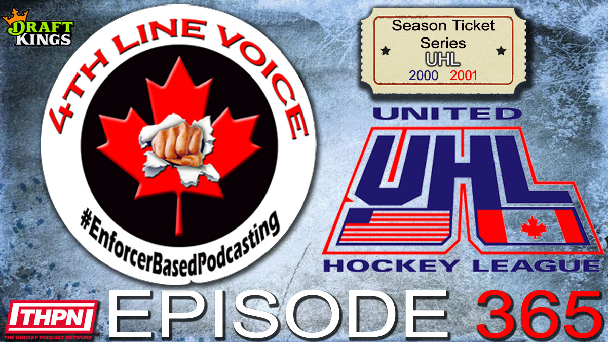#EnforcerBasedPodcasting 
Episode 365 
Season Ticket Series w/ <a href="/JtheLugan/">J from Iowa</a> 
UHL 00-01 
Sponsored by @hockeypodnet #DraftKings Promo Code THPN 
Apple podcasts.apple.com/ca/podcast/epi… 
Spotify open.spotify.com/episode/4HGYEM…