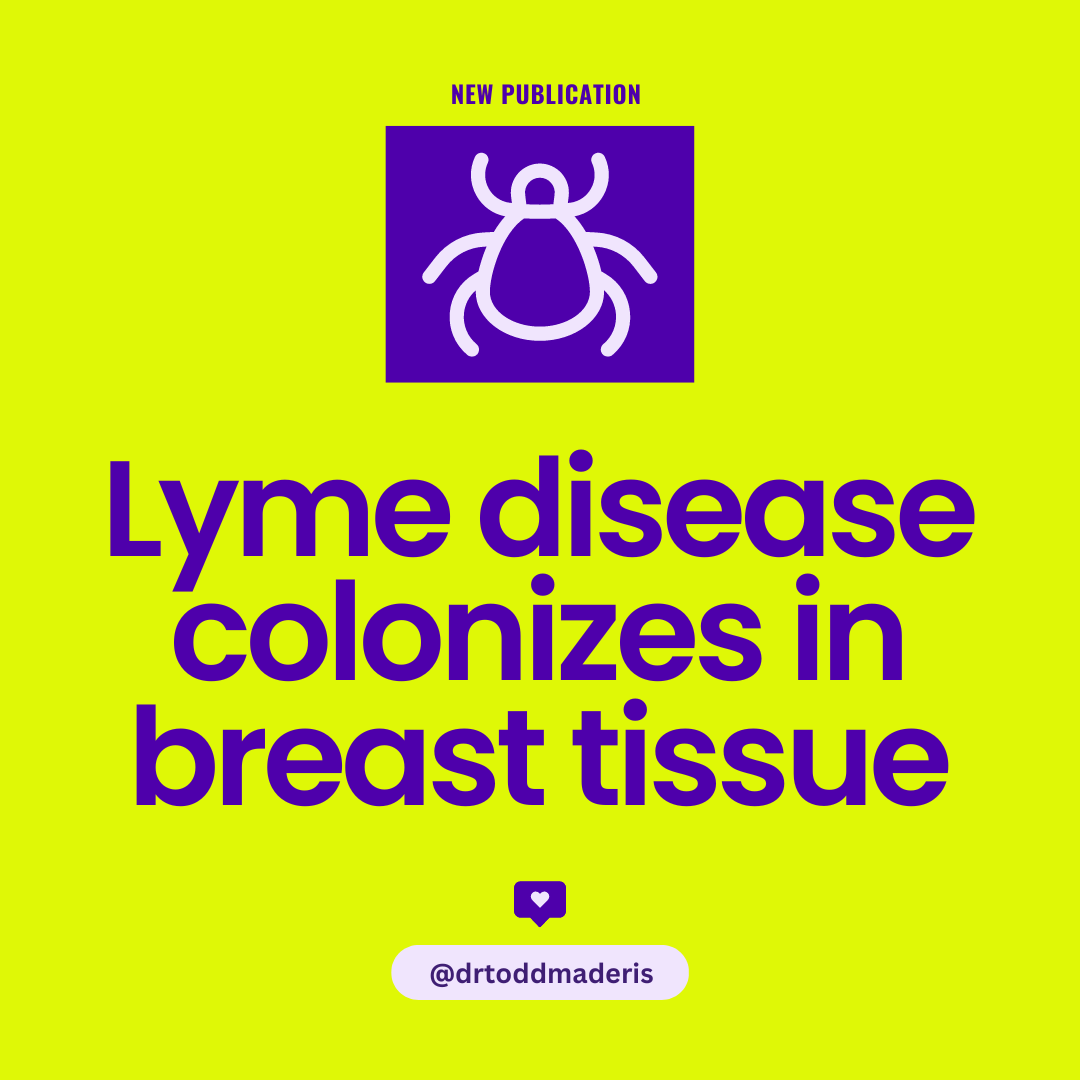 [NEW RESEARCH] Lyme disease colonizes in breast tissue Evidence has shown the bacteria that causes #Lymedisease can be transmitted from mother to child through the placenta. Mothers also transmit antibodies to their offspring through breast milk, presumably including antibodies…