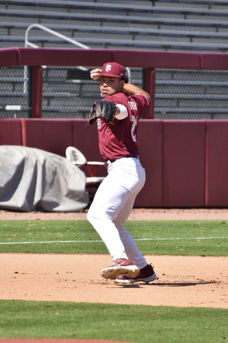 brettpn's tweet photo. Cam Smith through 13 games:

- .508 AVG (30-59)
- 7 games with at least three hits
- 4 HRs and 20 RBI
- .567 OBP / .746 SLG% / 1.313 OPS
- Only 1 error in 27 opportunities (.963 FLD%) https://t.co/czZWSHQGsM