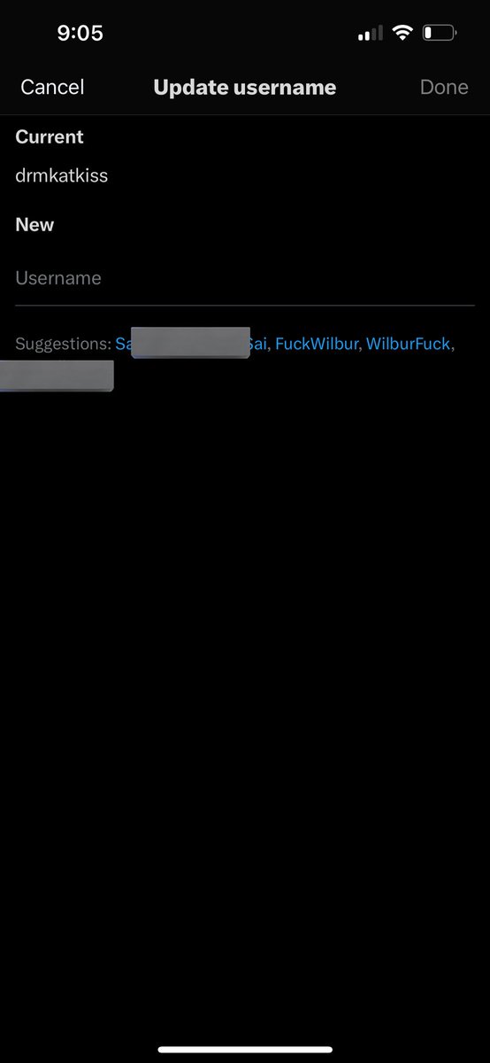 saisourpatchy's tweet image. love these new username options