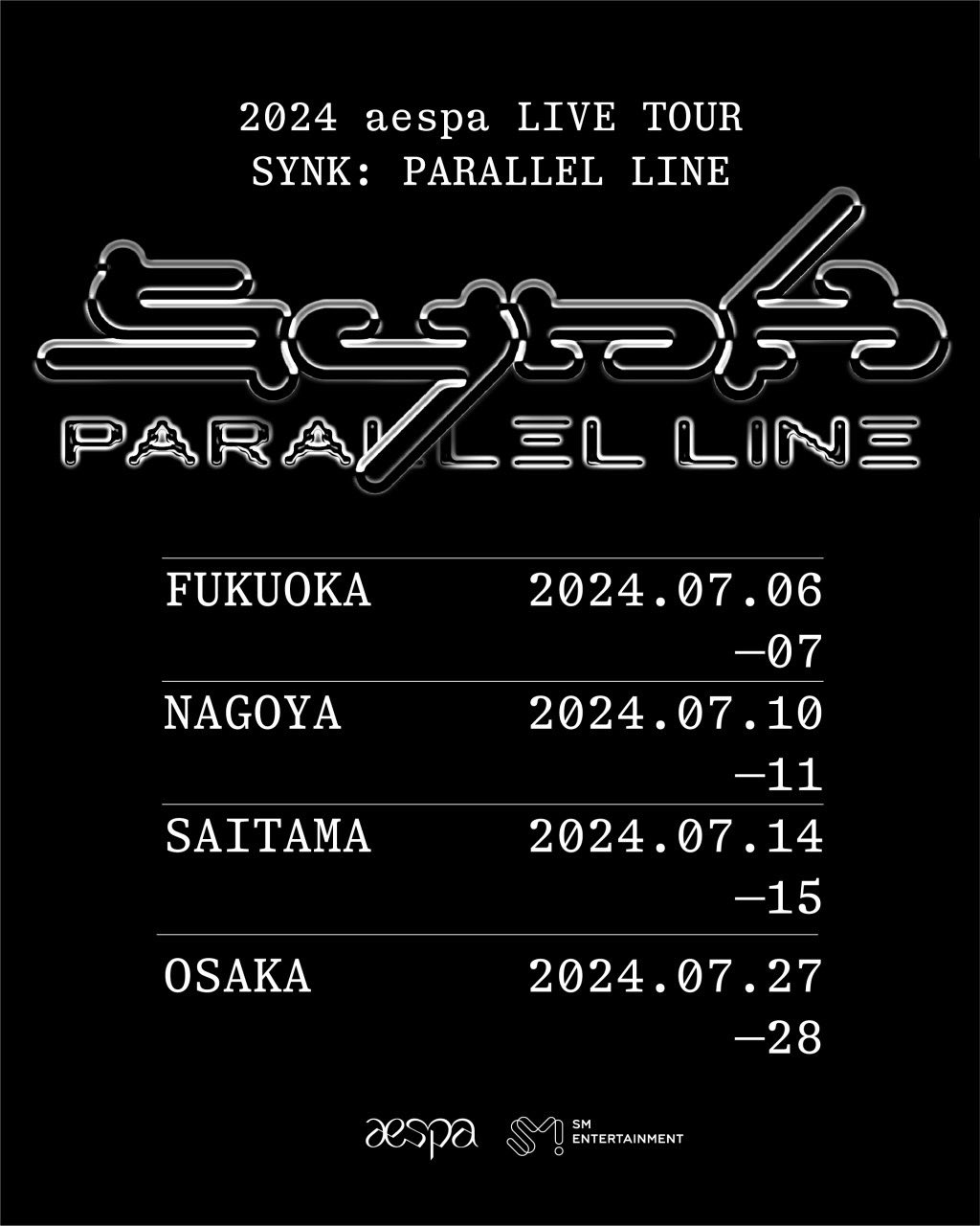 aespa JAPAN OFFICIAL в X: „[📢] 『2024 aespa LIVE TOUR