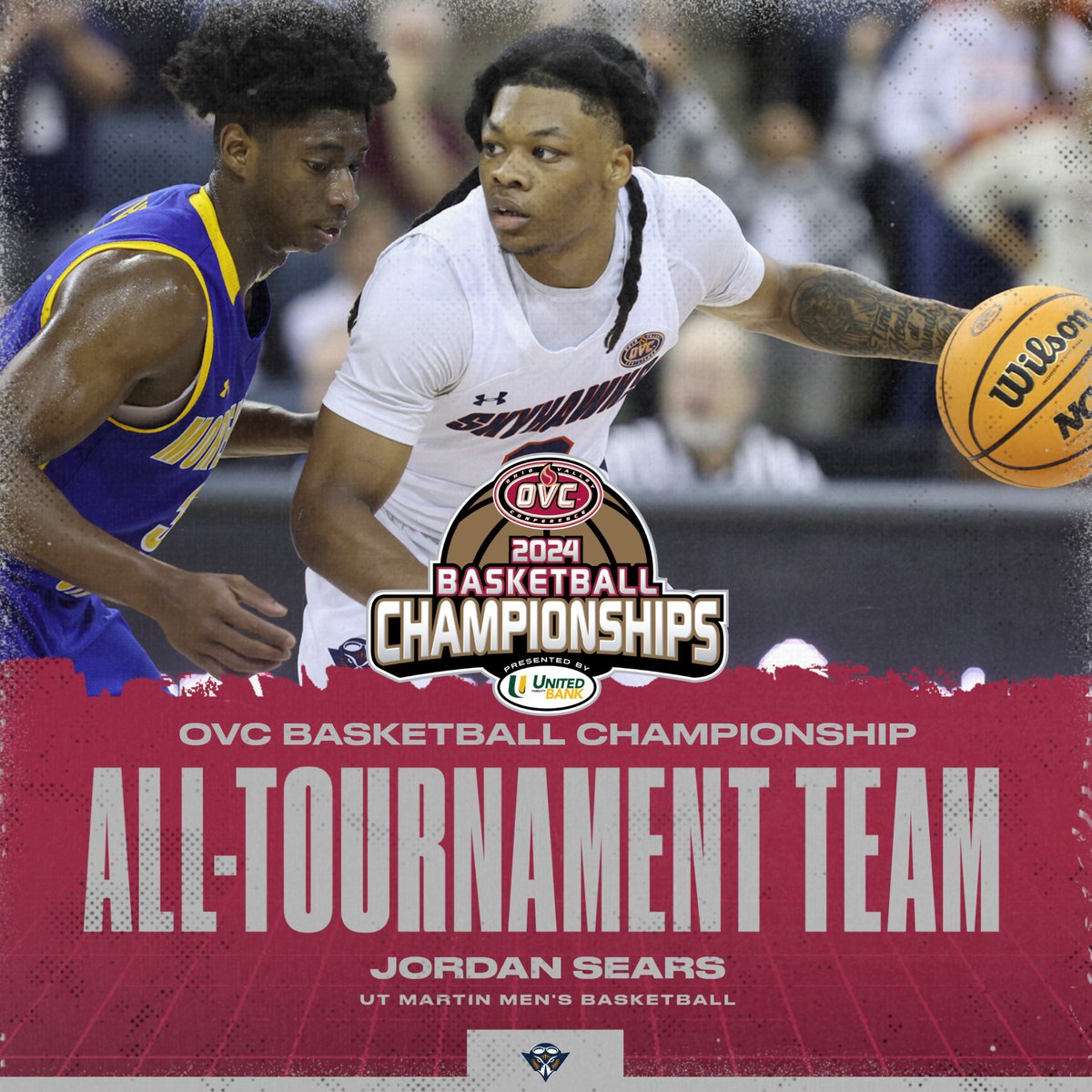 Congratulations to @SkyhawkHoops guard Jordan Sears on being named to the OVC Basketball Championship All-Tournament Team! #MartinMade | #OVCit