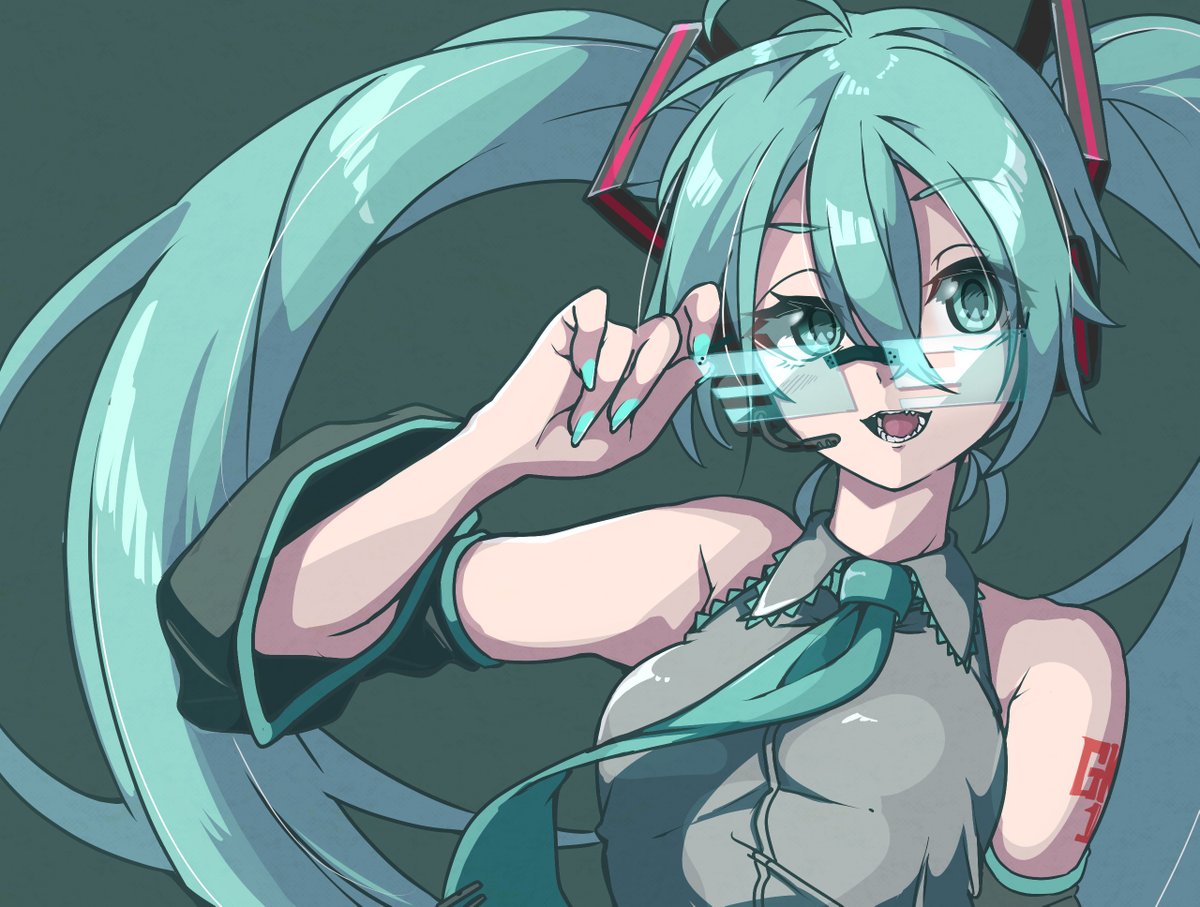 初音ミク「ミクさん #初音ミク #VOCALOID 」|ごくうのイラスト