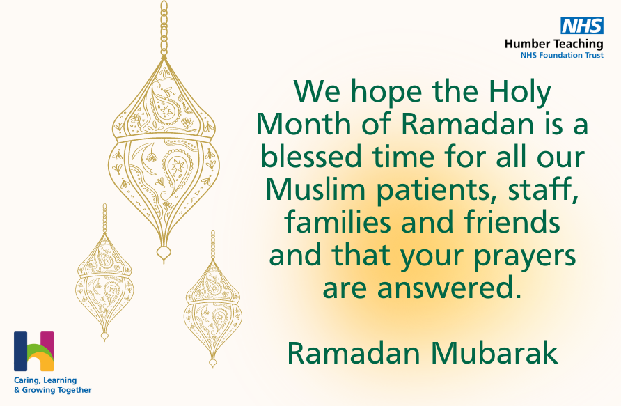 We hope the Holy Month of Ramadan is a blessed time for all our Muslim patients, staff, families and friends and that your prayers are answered. Ramadan Mubarak