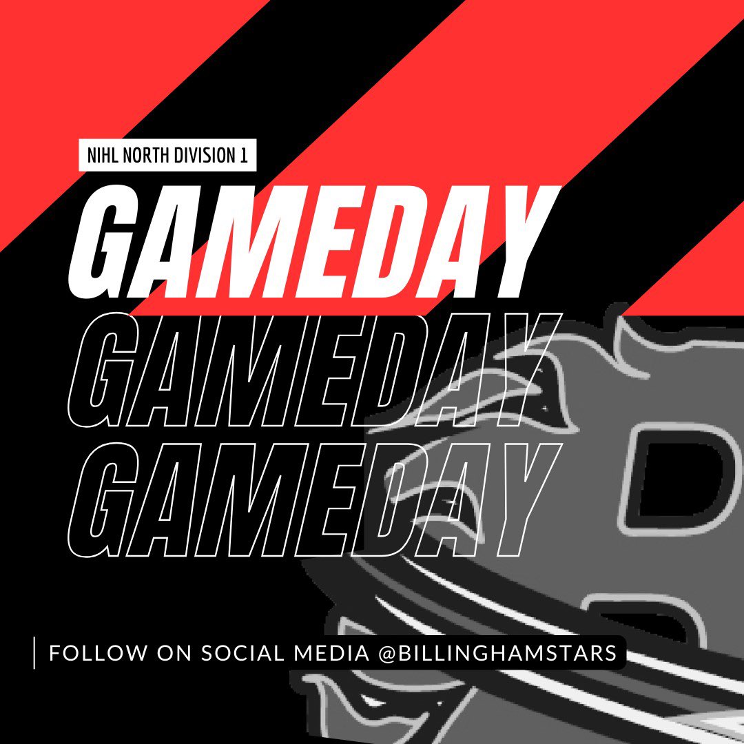 🔴⚪️ IT’S GAME DAY!!! ⚪️🔴

💫 Billingham Stars 🆚 <a href="/HullJetsHockey/">Hull Jets</a> 🛩️
🏆 <a href="/NIHLhockey/">NIHL</a> N Moralee Division 1
📍 <a href="/forumicearena/">Forum Ice Arena</a> 
🕠 5.30pm

#Stars #MadeinBillog #ForTheShirt #BigRedMachine 💫

<a href="/BillinghamTC/">Billingham Town Council</a> | <a href="/hockeyhounduk/">HockeyHound.co.uk</a> | Clifton Lodge Veterinary Group