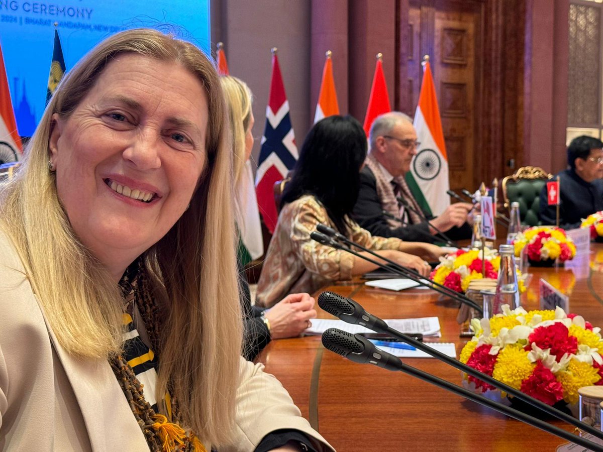 🎉🖋️We did it! The TEPA was signed today in a momentous ceremony in #Delhi. I am extremely proud to be part of this historical moment. 🙏 to everyone's hard work! This agreement will offer great opportunities for 🇨🇭exporters and investors & create jobs in India and back home!