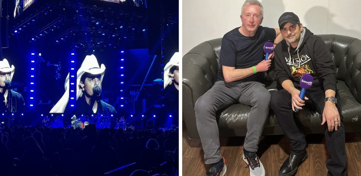 Eamonn Kelly (@eamonndj) on Twitter photo Got to spend some time with Country star <a href="/BradPaisley/">Brad Paisley</a> backstage before his headline slot at <a href="/C2Cfestival/">Country2Country</a> Such a gracious guy. Interview coming to Global Player soon 🤠🎼🩷 Got to spend some time with Country star <a href="/BradPaisley/">Brad Paisley</a> backstage before his headline slot at <a href="/C2Cfestival/">Country2Country</a> Such a gracious guy. Interview coming to Global Player soon 🤠🎼🩷