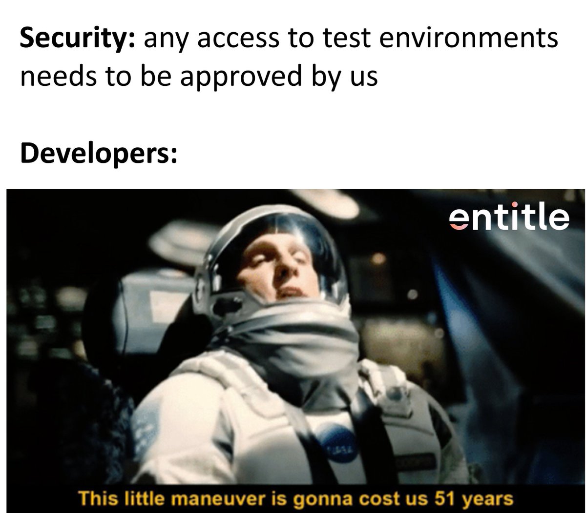 Cooper : What's your trust setting, TARS?
TARS : Lower than yours, apparently.
#Interstellar #cloudsecurity