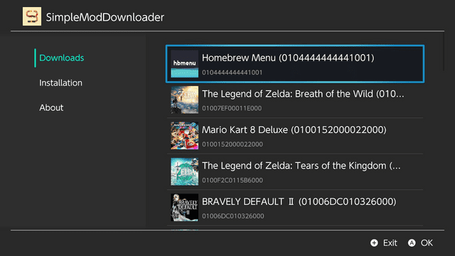 GamebrewOrg's tweet photo. New Release: SimpleModDownloader Switch v2.0.0 By PoloNX

Download: https://t.co/mQxNyspDW3
#gamebrew, #homebrew, #Nintendo, #Switch #Nintendoswitch https://t.co/bkEzMDyr8a
