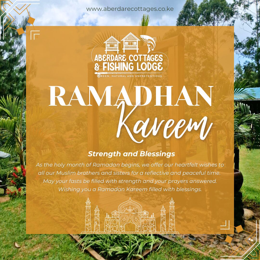 Sending warm wishes to our Muslim brothers and sisters for a blessed Ramadhan from the heart of Kenya's central highlands. As you embark on your spiritual journey this holy month, reconnect with the earth's gentle rhythm in the outdoors. #RamadanKareem
