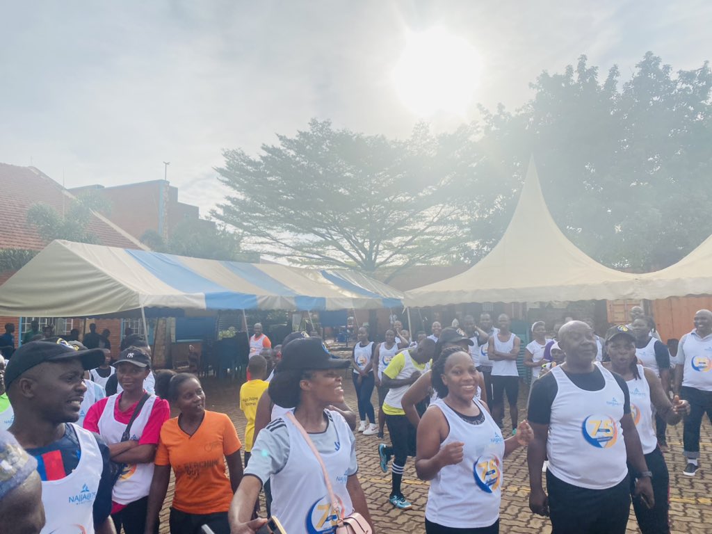 sdanajja_ch's tweet photo. #NAJJA75 #Today is about Healthy bodies.. celebrating the platinum anniversary through the #Marathon #Ebenezar #Run #walk #Run https://t.co/Rx9qSJSHaV