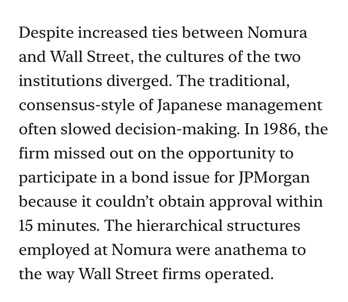 This historical detail from <a href="/MarcRuby/">Marc Rubinstein</a>’s look at Nomura as a barometer for “Japan is back” is brilliant. 

Good weekend reading too 👇

open.substack.com/pub/netinteres…
