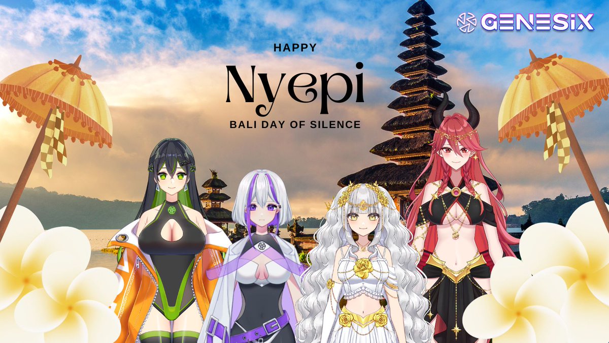 GenesixVtuber's tweet photo. Selamat Nyepi!
Jadikan Nyepi sebagai momen refleksi untuk membenahi kehidupan kita. Semoga setelah merayakan Nyepi, kita semua menjadi pribadi yang lebih baik.
#bali #genesix #vtuber #nyepi https://t.co/k16aj2KTjI