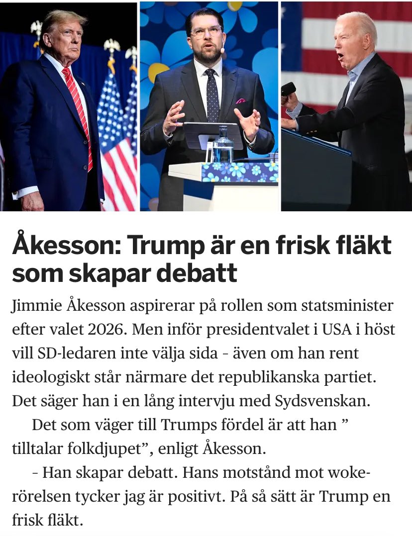 Åkesson kan liksom inte hålla sig. Han måste, nästan tvångsmässigt, hylla olika auktoritära dårar.