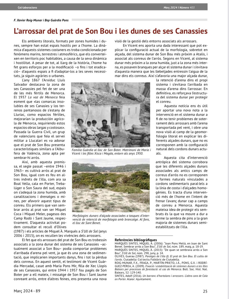 Les dunes de ses Canassies i els arrossars #Alaior #Menorca cc/ <a href="/la_mar_neta/">sosposidònia Menorca</a> <a href="/GuillemAlfocea/">UN ENTRE TANTS</a> <a href="/Guillemercal/">Guillem Mercadal Gonyalons</a> @Minoricense