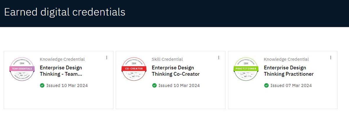 CorletoJaz24's tweet photo. I'm so thankful to have earned new badges!😊
#IBMSkillsBuild #EnterpriseDesignThinking 🥳
@iadc0702 https://t.co/ixFavEuuXD