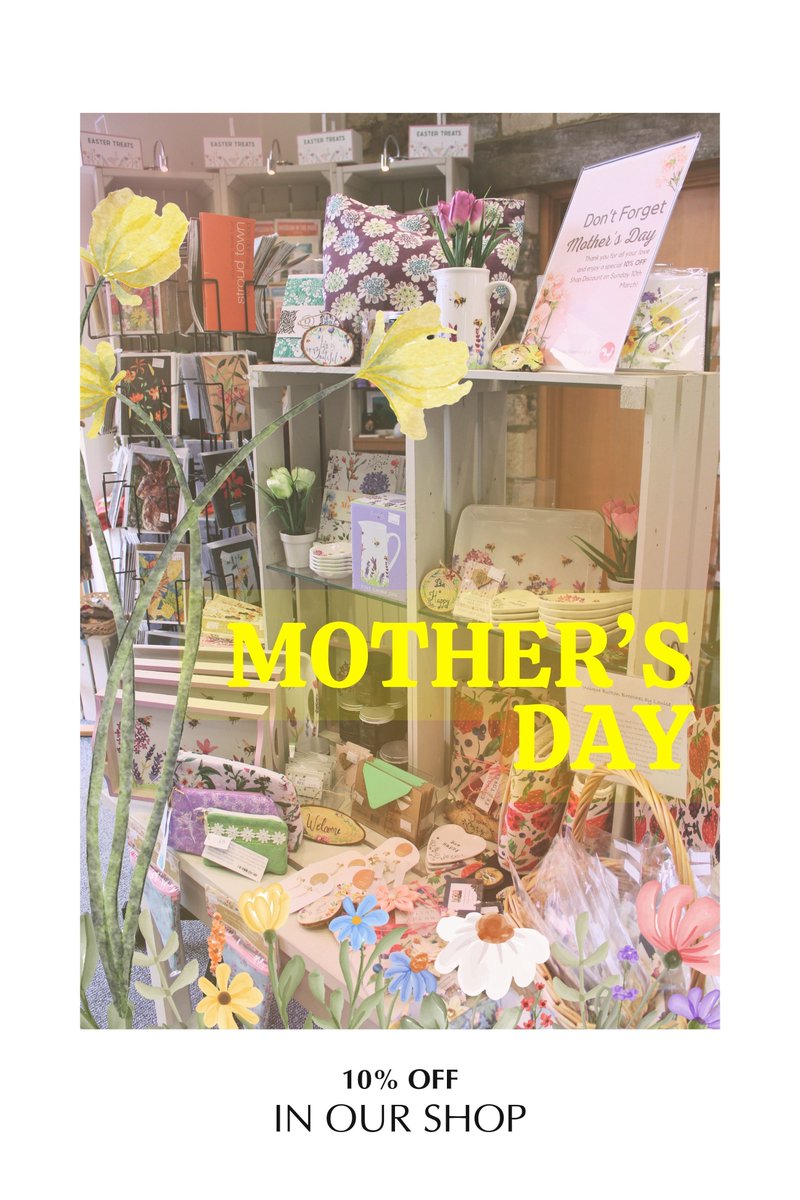 TODAY! Sunday 10th March. This Mother's Day, why not come and visit us at the Museum in the Park and enjoy: 🛍️ 10% off in the shop ☕ Afternoon Tea packages for sale from Made by Carly, as well as tea and cake 🌸 Lavender Bags: Drop-In Activity 11.00am - 3.00pm