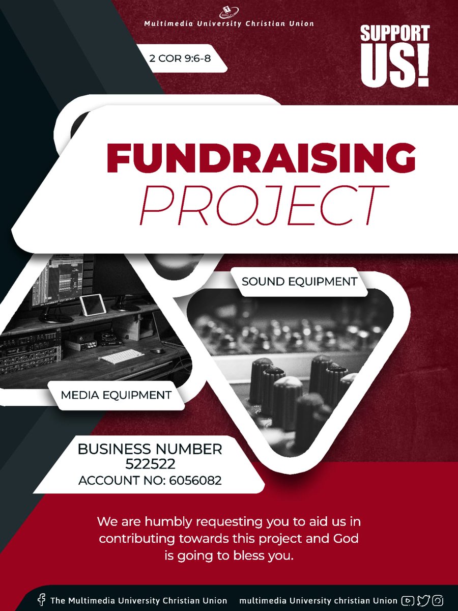 TheMMUCU's tweet photo. Welcome all to our service today!
This is our PROJECT 2K SUNDAY!!
We will be doing a fundraing today toward the purchase of sound and Media equipments.
feel free to join us in this noble task.
#mmucu
#project2k
#SundayService https://t.co/TL0BZT7Ain