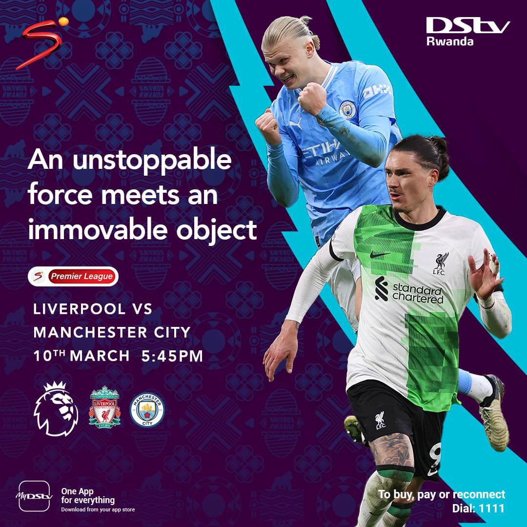 Liverpool, positioned second in the standings, prepare to clash with the determined challengers, Manchester City! Will Liverpool maintain their position at the summit? Or will Manchester City execute a pivotal upset? #DStv! 📺🎉 #PremierLeagueALLonDStv