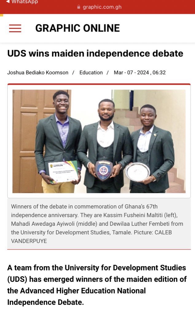 The UDS Debate Society tweet media