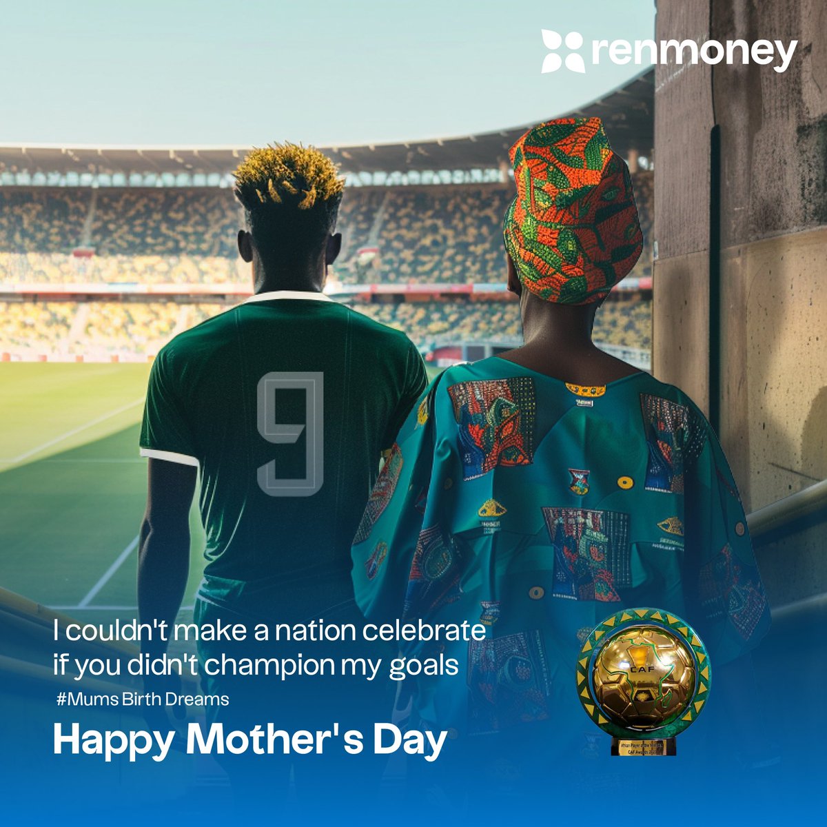 Renmoney's tweet image. In honor of moms who made our dreams theirs, who celebrated us before the world ever got a chance to, who put themselves second so we could come first. 

The world shines brighter because you are in it.

Happy Mother’s Day! ❤️

#mothersday #womensmonth #mumsbirthdreams