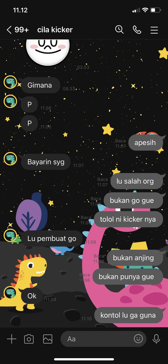 maestrv_kth's tweet photo. gue baru tau ada kicker tolol kayak gini
tandain nama nama disini yaa yg punya GO, tapi dia kicker tolol salah sasaran https://t.co/02EPCrXang