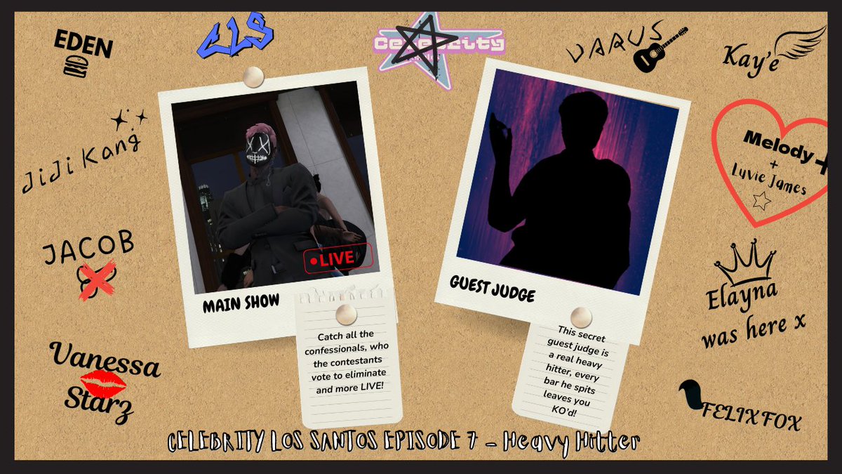 💫 CLS has been moved to Sunday 8:30pm EST! 💫

Will the celebrities bring the fight to us or will they struggle to keep their footing?

Tune in to twitch.tv/Hartlezzz to find out what happens tomorrow!