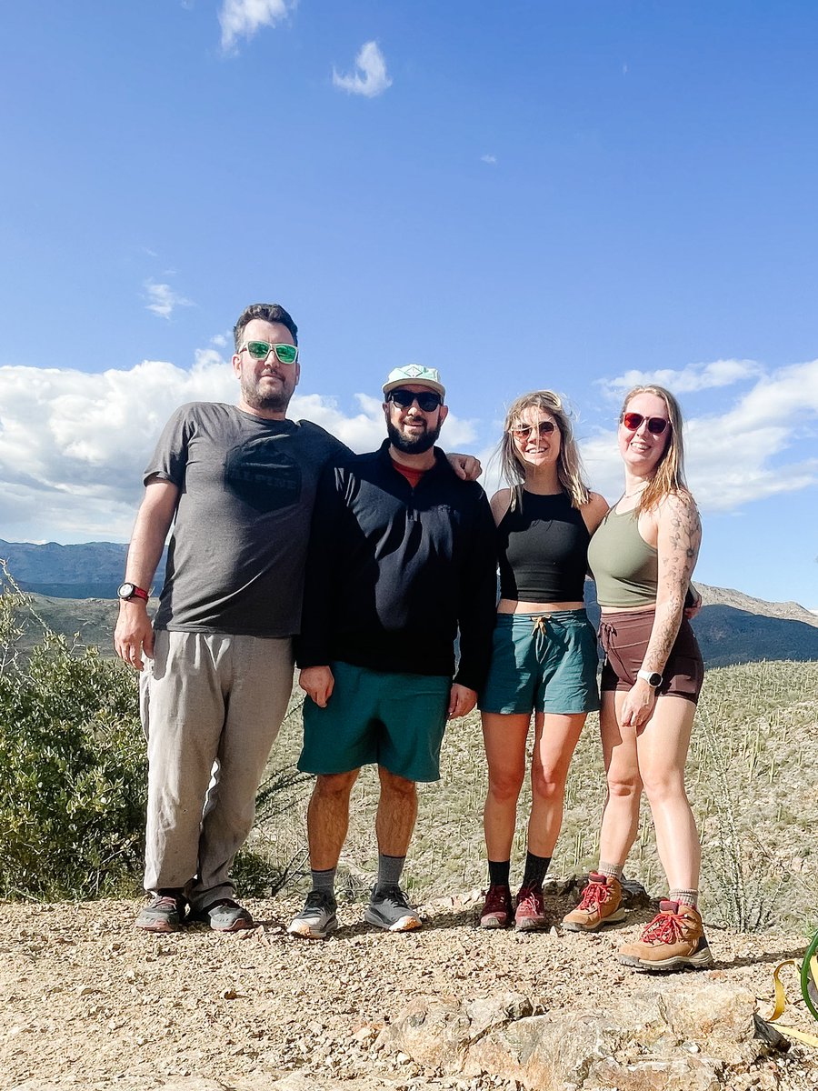 ✅ Saguaro National Park A half day was just enough! We hiked up to Bridal Wreath Falls & the water felt amazing. I found a green heart cactus, which if you remember Charlie says has the most love in them. Overall, a great first day & some much needed nature therapy. 💚