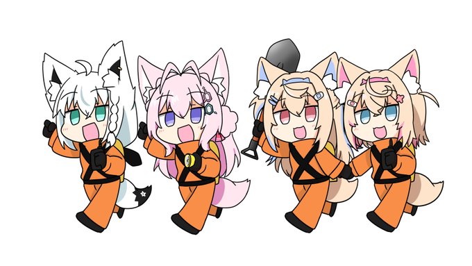 ホロ犬達のリーサルカンパニー#絵フブキ #こよりすけっち #FWMCpix 