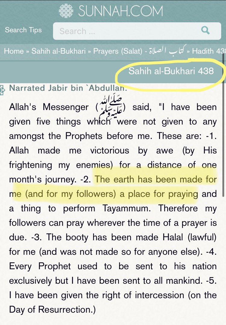 Numanshahid_'s tweet photo. @RapperPandit @sajwani Dear brother the two hadiths you shared include one da’if (weak) and one Hassan (good) hadith. 
However, the Hadiths I'm presenting to you are Sahih (authentic). According to these, Muslims can pray anywhere in the world except places like graveyards or washrooms etc. https://t.co/S4QmOBf3L0