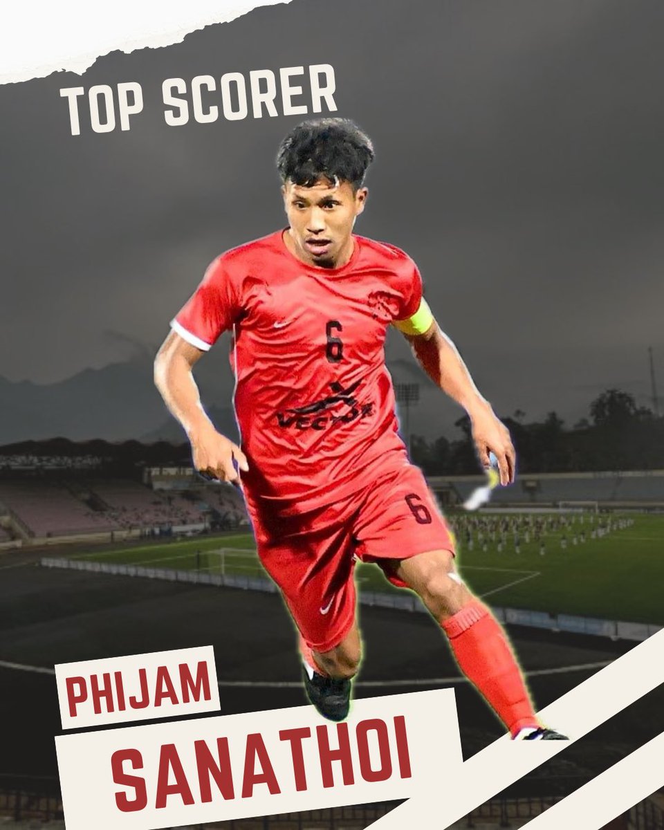 “Phijam Sanathoi Clinches the Golden Boot Award in the Santosh Trophy 2023-24 Season with 11 Goals”

#ManipurFootball #SantoshTrophy #Manipur