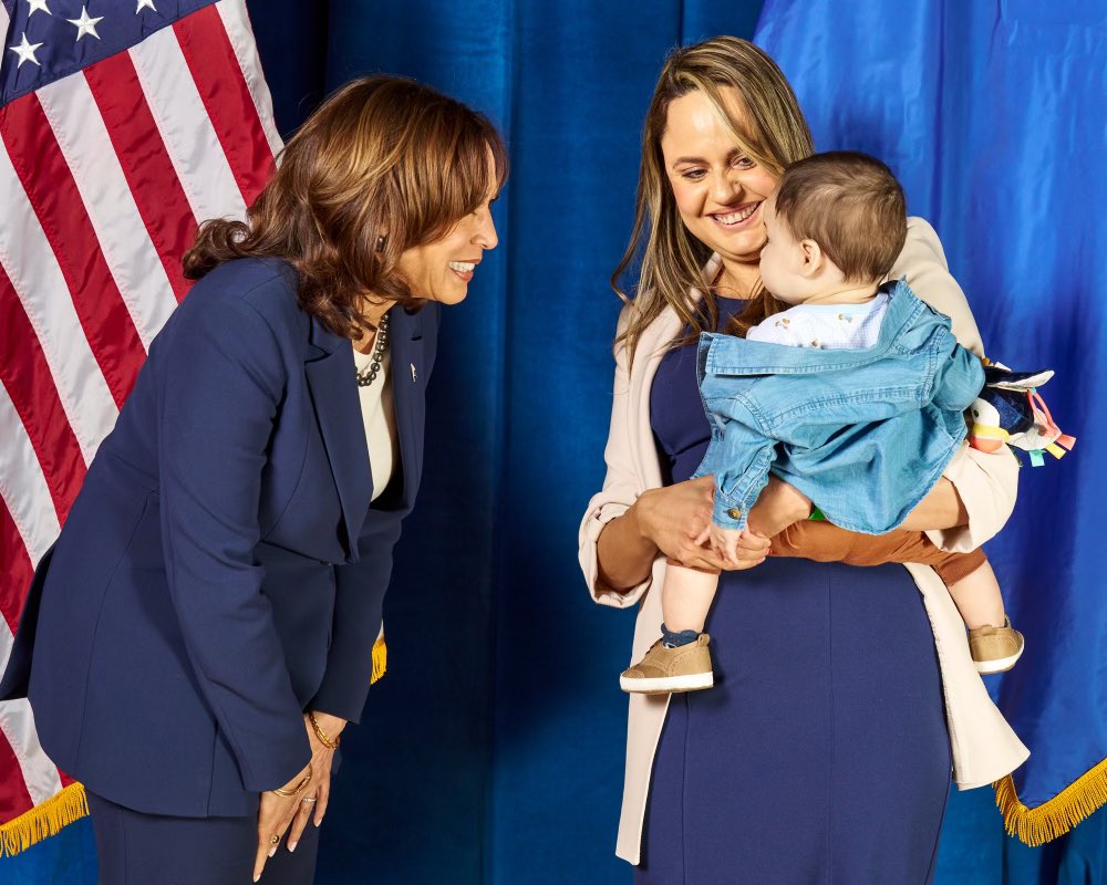 MAJOR ANNOUNCEMENT! Today #BabyFlores endorsed @KamalaHarris & @JoeBiden! When asked why he explained because his future matters. He also formed the new #BabyCaucus who will walk for leaders who will continue to move our country forward #HisFutureIsOntheBallot #BabiesForDemocrats
