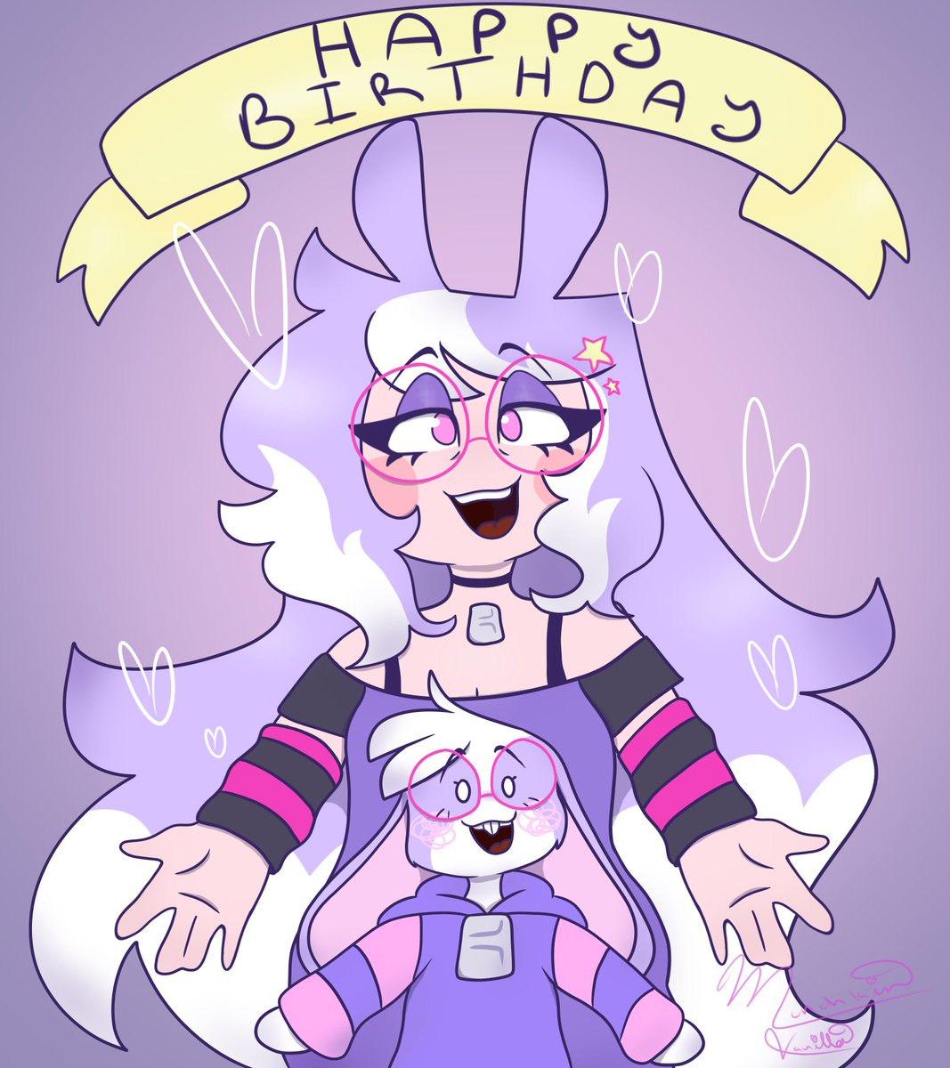 Happy birthday to the wonderful @AshNicholsArt #Hunicast #fanart #art #digitalart #digitalartist #artwork #artworks #draw #drawing #drawingart