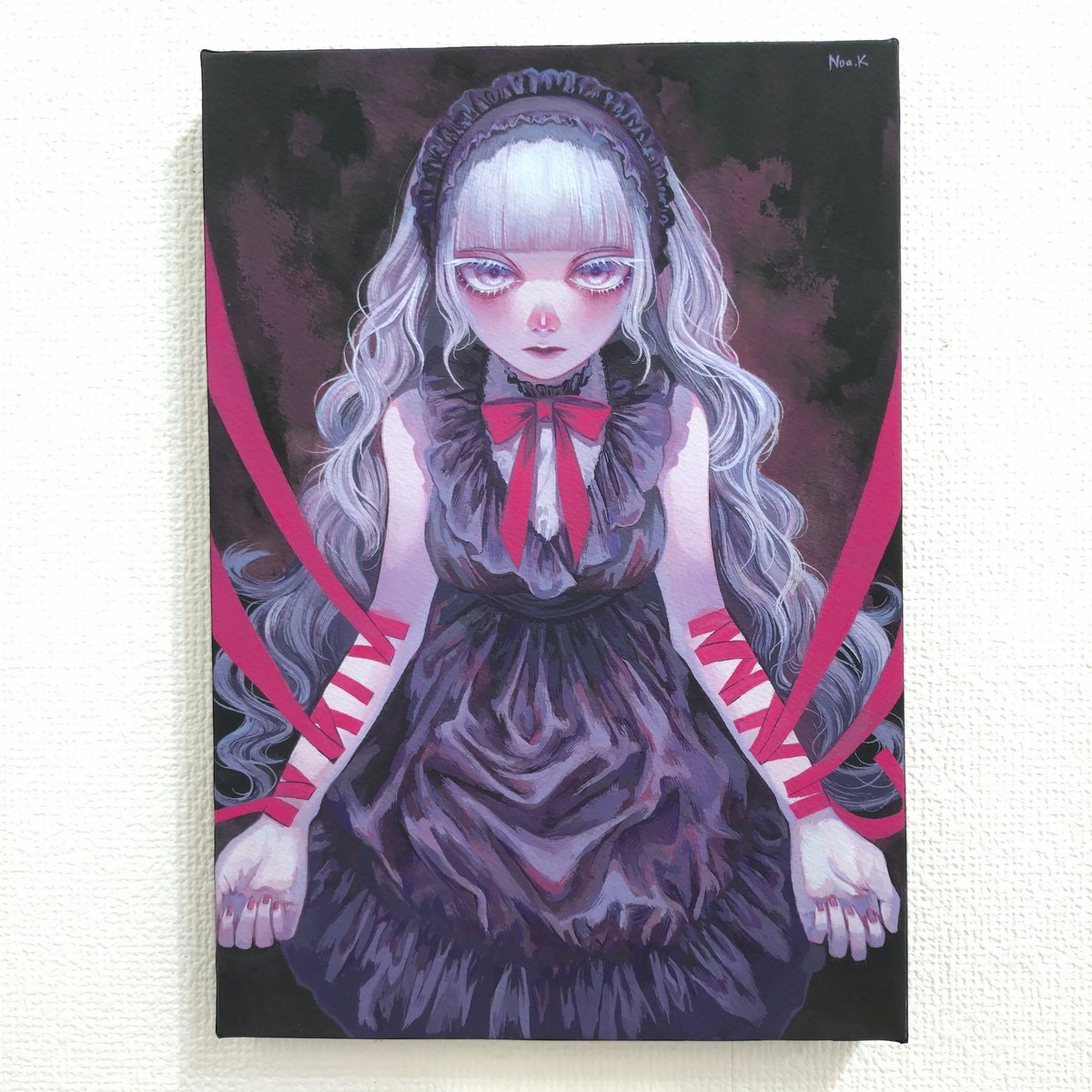 shibatacho's tweet photo. 「梅田小品展2024」より
交久瀬ノア「後悔はしない」
P3、アクリルガッシュ・水彩紙
税込 ¥40,700
作品のお問合せや通販ご希望の方はホームページからお願いいたします。→ https://t.co/Ak1aEzmiqy
#梅田小品展 #art #アート #japanesepainting #oilpainting #acrylicpaint #伊智万莉奈 #OCPOCC #奥野久美子 #交久瀬ノア #川﨑千尋 #川原萌 #木子幸恵 #グランギシメオ #菅野愛沙子 #谷川真紀 #土淵麻衣 #中原実香 #中村藍 #樋口遥陽 #前田彩華 #岬ましろ #桃生ぴこ #百世 #森本ゆい #芝田町画廊 #大阪 #梅田