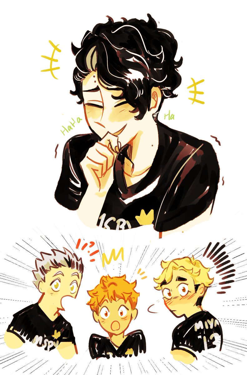 jackie_himechan's tweet photo. A rare laugh #Haikyuu https://t.co/oz6CdlSeU0
