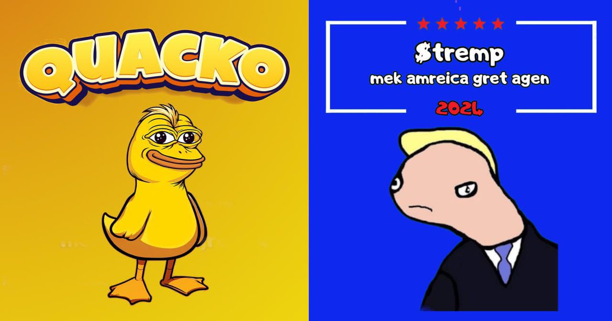 QuackoSol's tweet photo. $QUACK supports $TREMP! 

To show our community support we have sent the top ~200 #Tremp holders on $SOL some #Quacko! 

Quack has your support Tremp! @dolandtremp_sol 

Join our community - https://t.co/c8n0T2BRDP https://t.co/jrHDbLy3lS