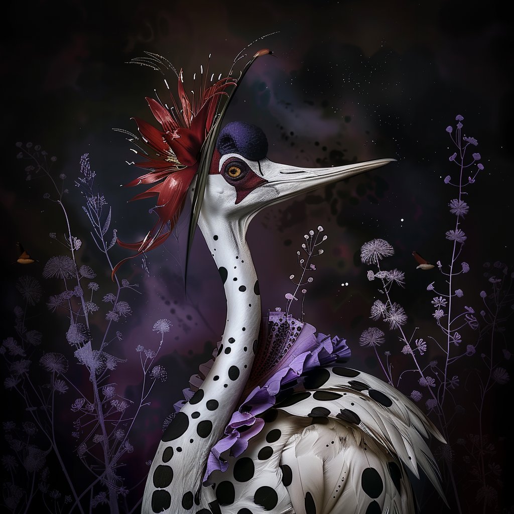 Thabita20852478's tweet photo. Have a joyful Sunday.
#beautyfulday
#MorningGlory
#SundayMorning
#birdwatching
#birdphotography
#BirdsOfTwitter
#FlowersOfTwitter
#WeirdBirds
#SpringCollection
#CoffeeLover
#AIArtwork
#aiartist
#aiartcommunity
#midjourneyartwork
#midjourneyV6
#Purple https://t.co/AtentWgedt