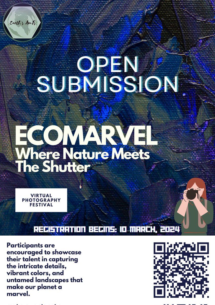 📸 乇乂匚丨ㄒ丨几Ꮆ　几乇山丂‼️ 🌟 Registration for EcoMarvel: Where Nature Meets the Shutter ~ A Signature Photography Event by Earth's Ants , the most anticipated Virtual Photography Festival of 2024, registration is now OPEN! 🚀🎉 #ecomarvel_where_nature_meets_the_shutter