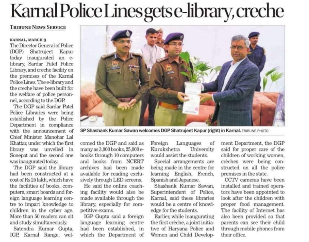 police_haryana's tweet image. #HaryanaPolice
#ELibrary
#NewInitiative
#ELearning
#CrecheForChildren